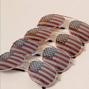 New Boutique American flag aviator sunglasses